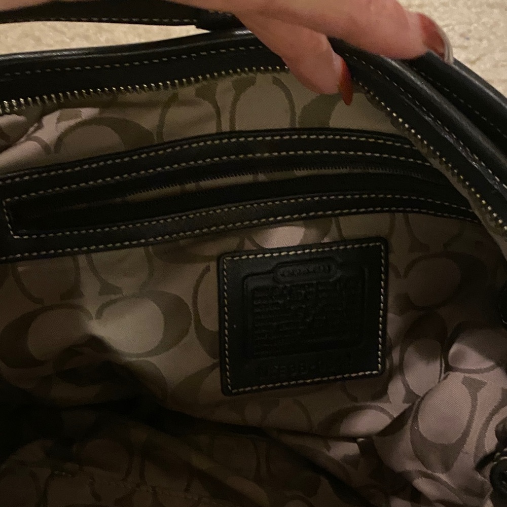 Coach Black Leather Hobo Bag - Picture 6 of 10